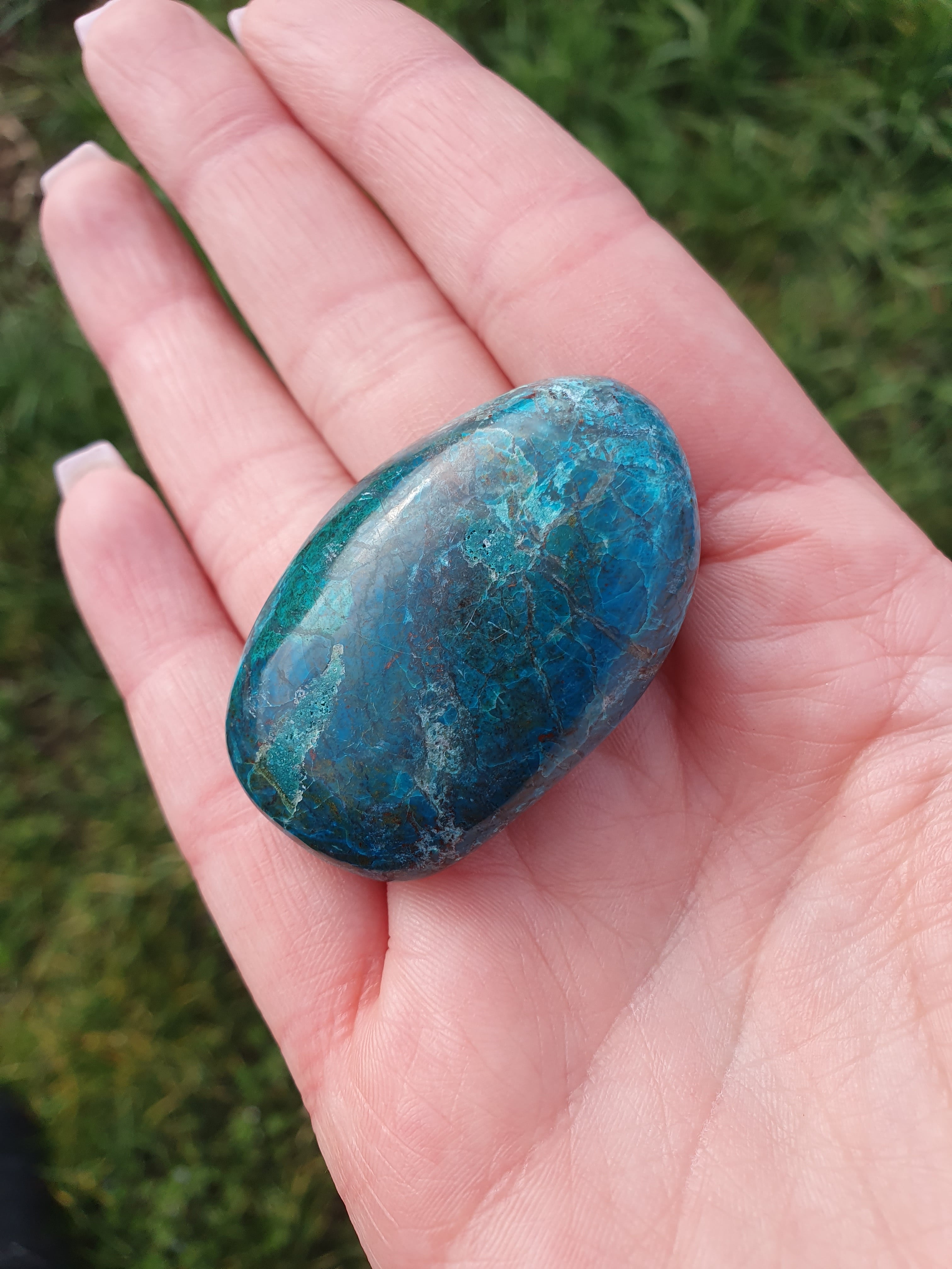 Chrysocolle pierres roulées