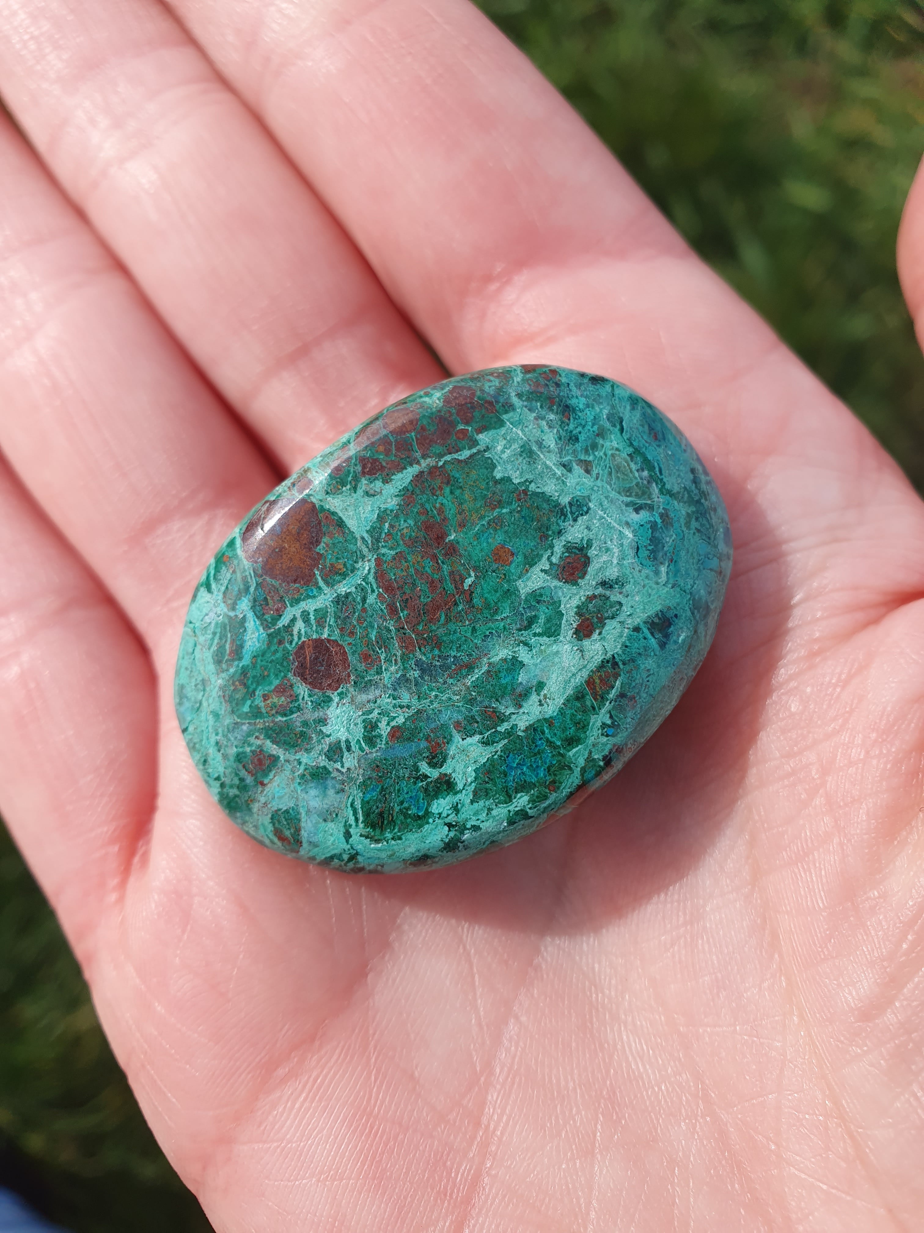 Chrysocolle pierres roulées