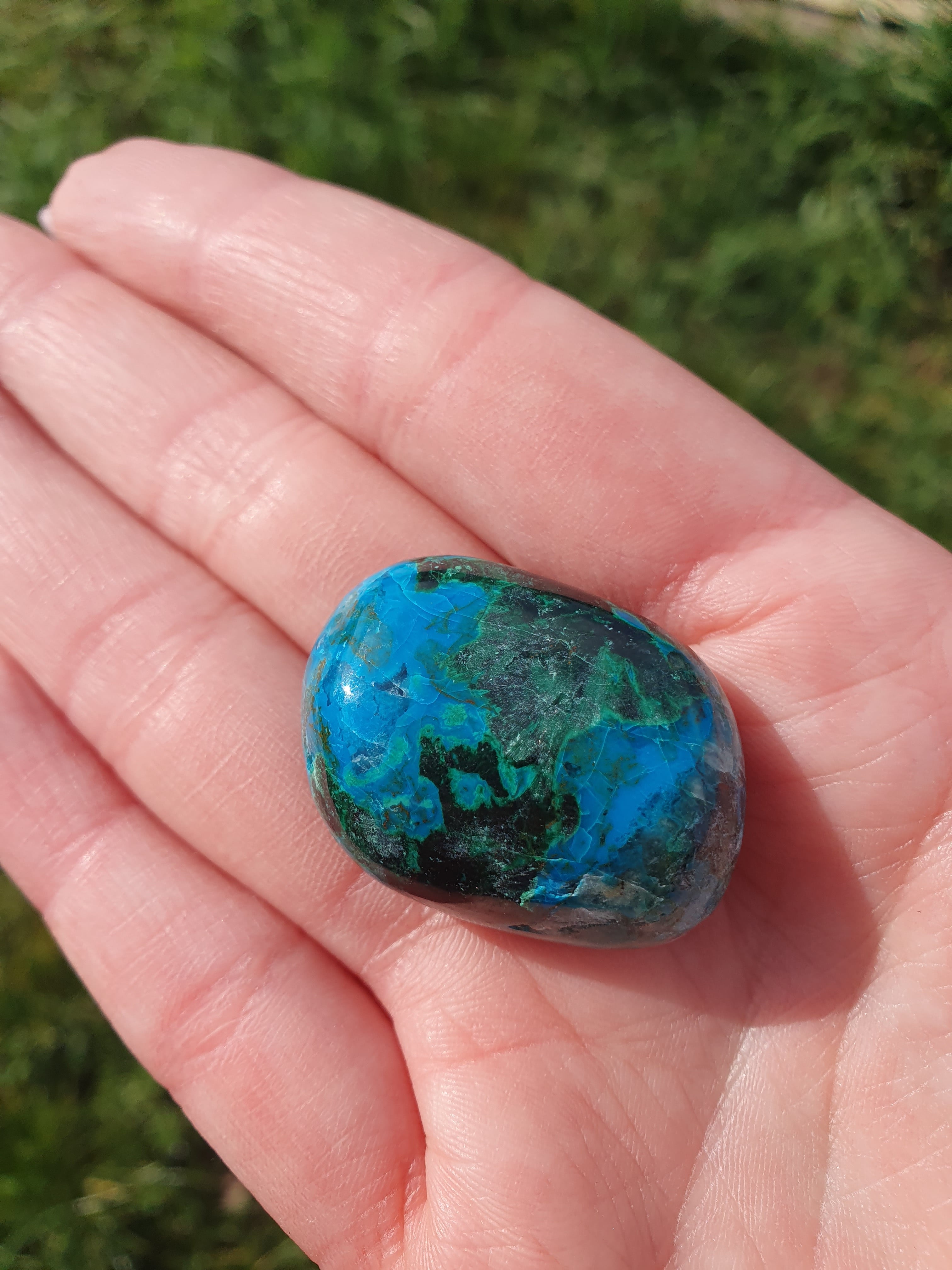 Chrysocolle pierres roulées