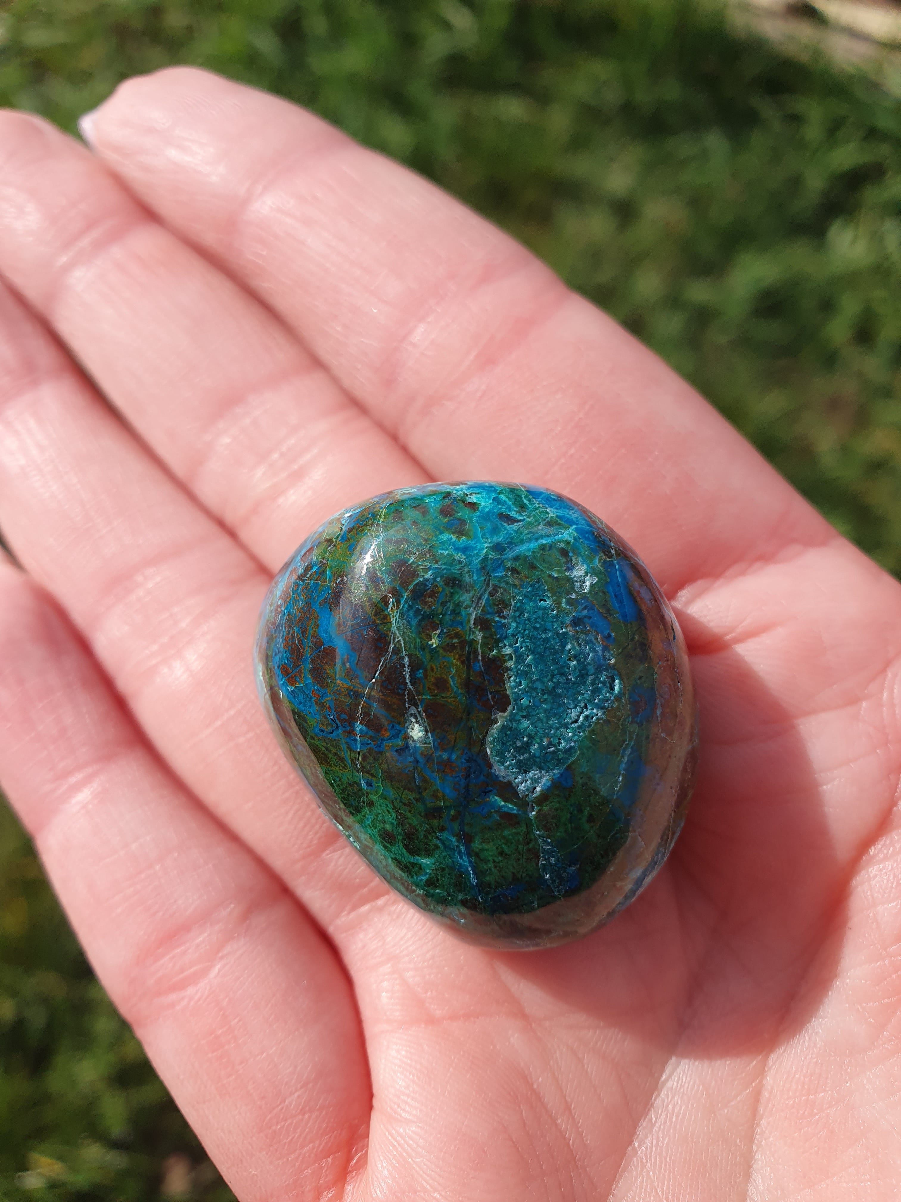 Chrysocolle pierres roulées