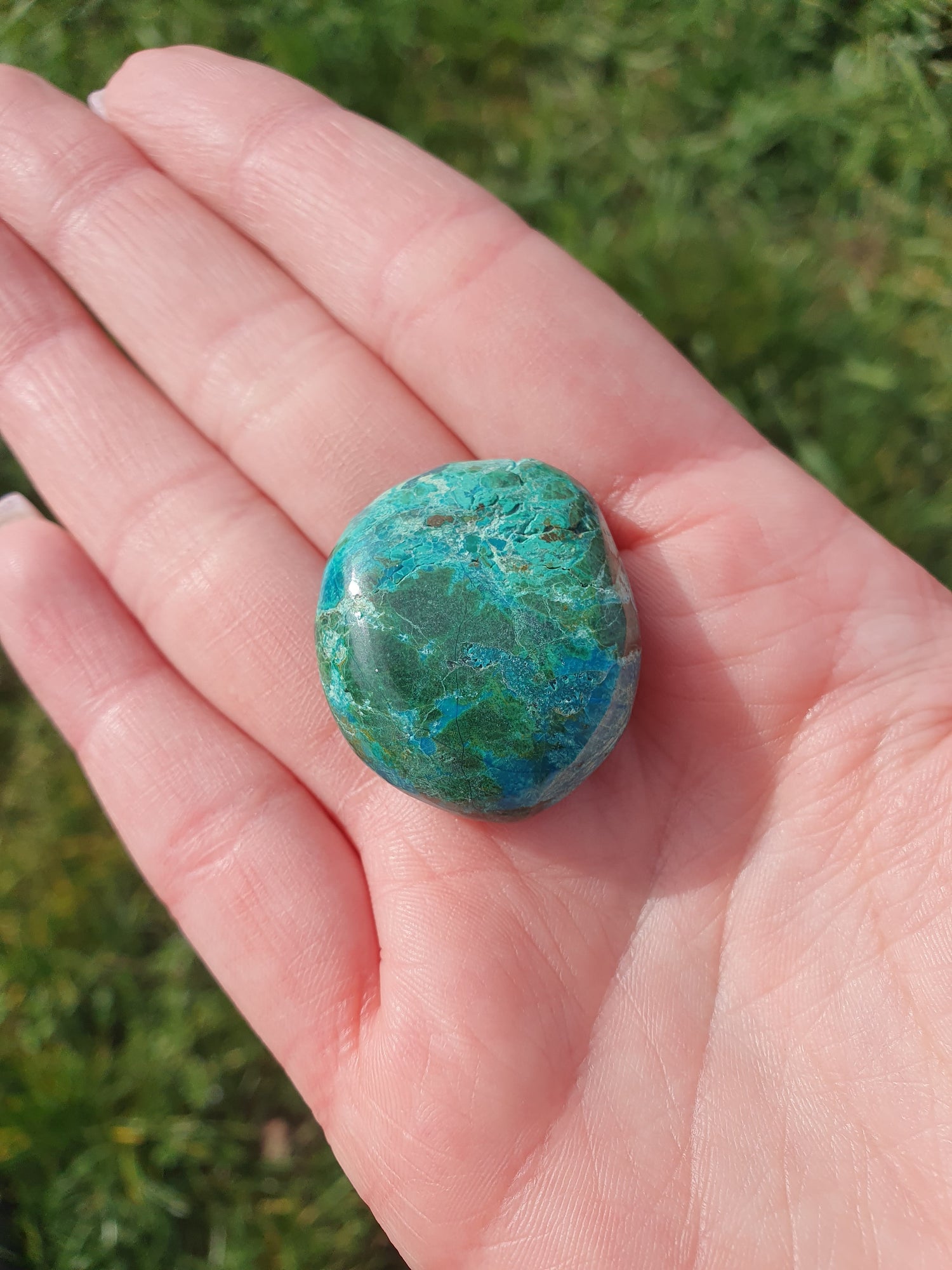 Chrysocolle pierres roulées
