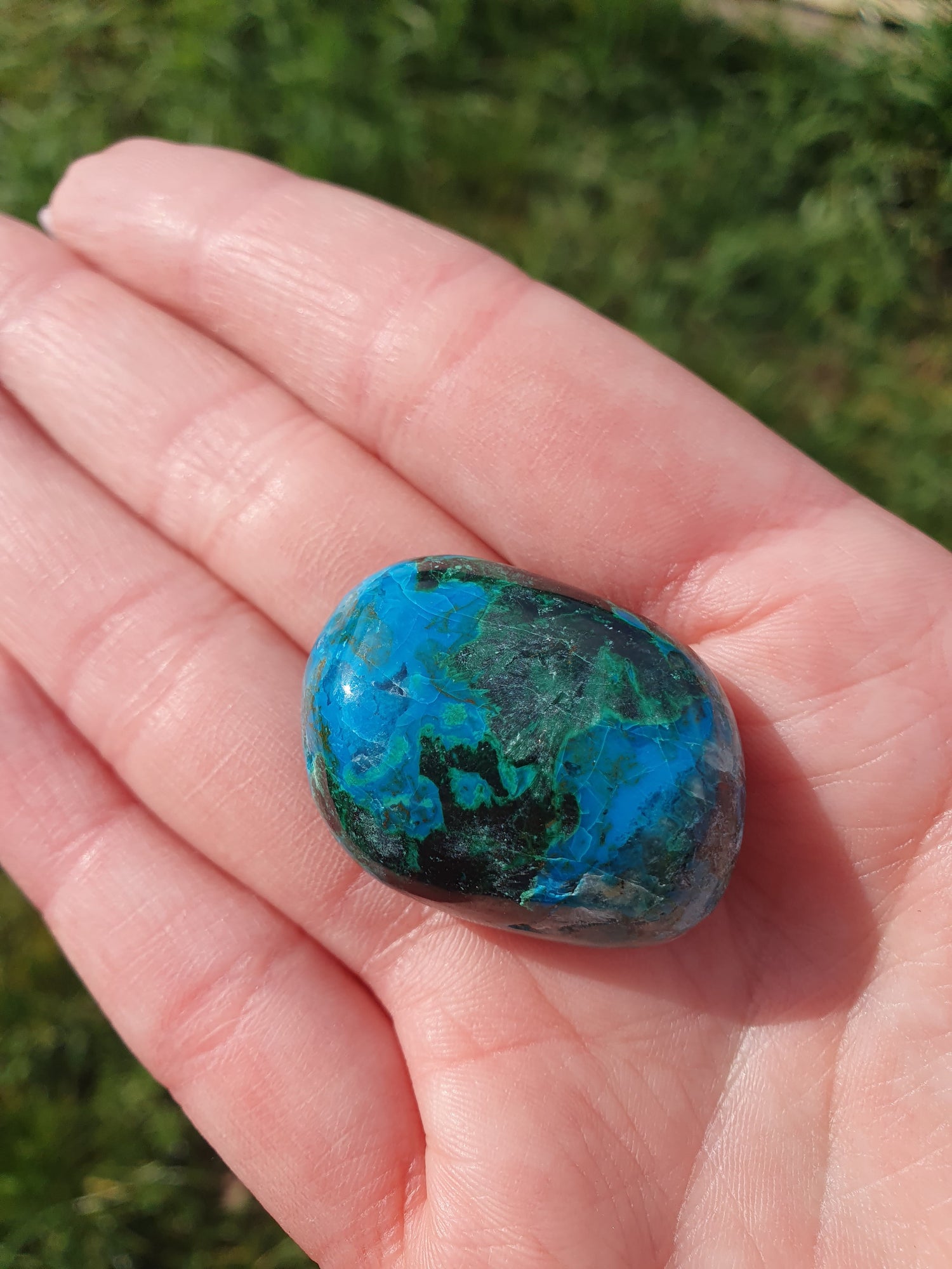 Chrysocolle pierres roulées