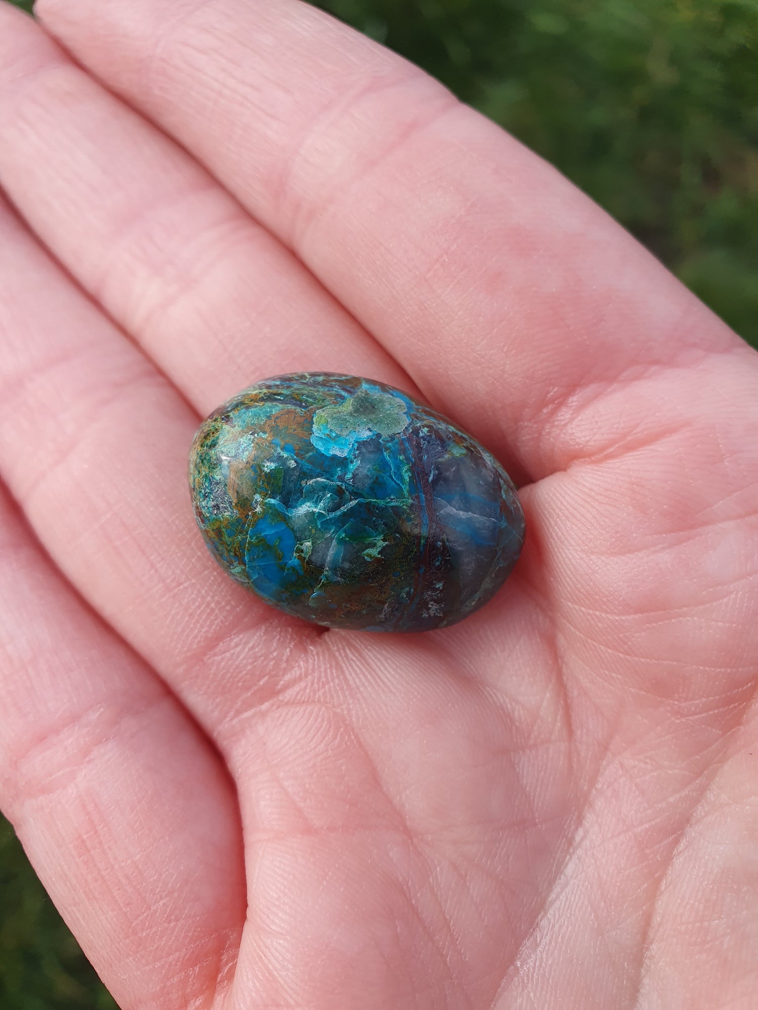 Chrysocolle pierres roulées